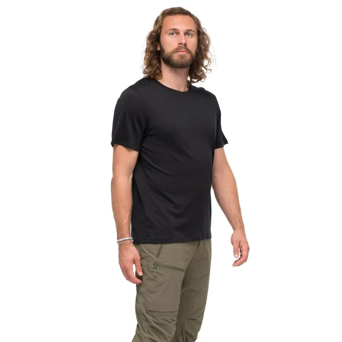 Men Bergans Of Norway TShirts Whenever Merino Tee Black