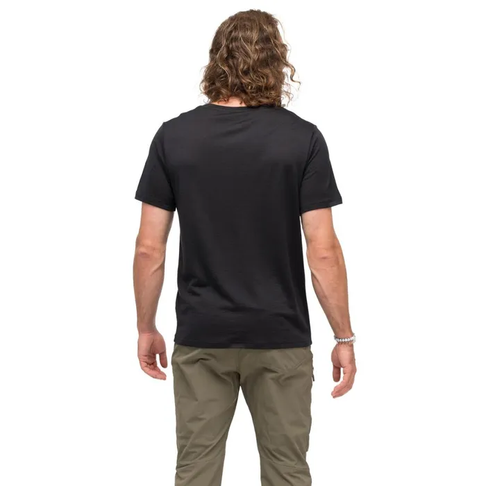 Men Bergans Of Norway TShirts Whenever Merino Tee Black