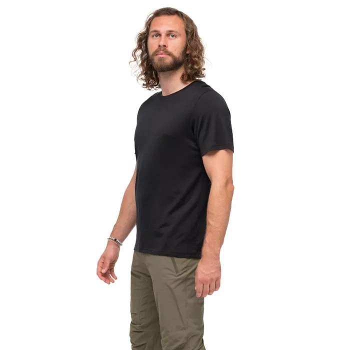 Men Bergans Of Norway TShirts Whenever Merino Tee Black