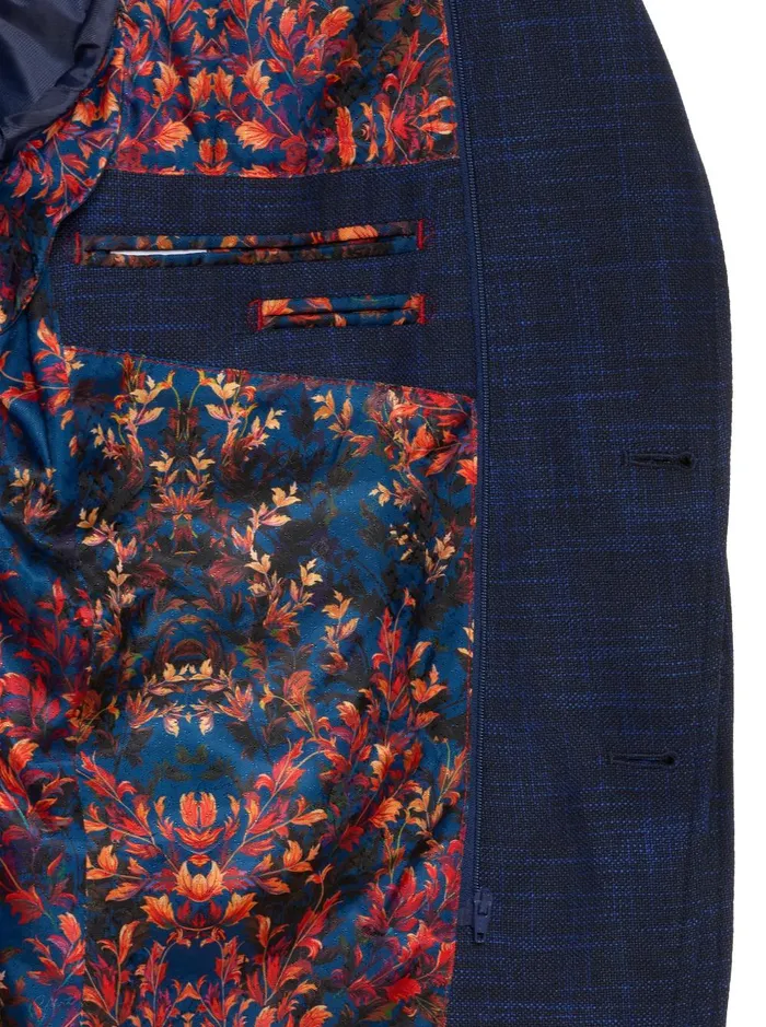 Men Blazers Robert Graham UPTOWN XVIII BLAZER LONG FIT Navy