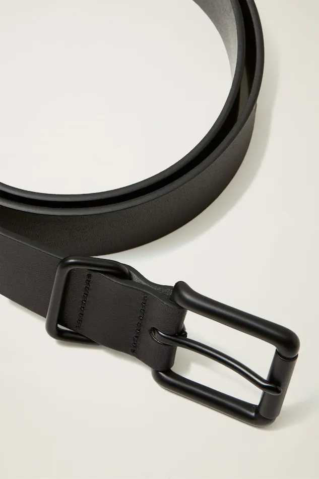 Men Bonobos Belts Men039s Leather Jeans Belt Monochrome Black
