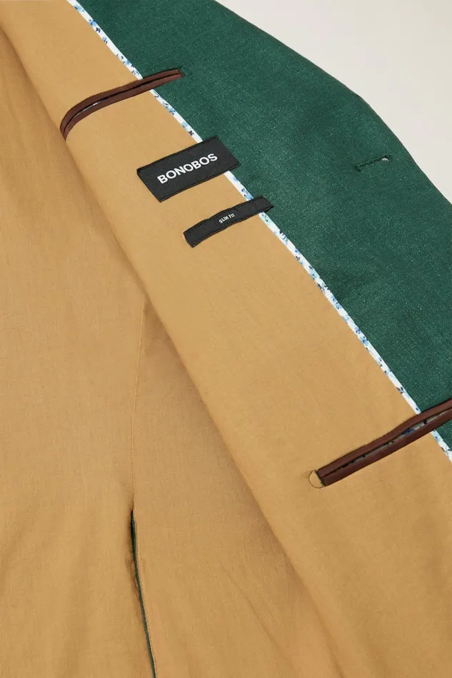 Men Bonobos Blazers and Sport Coats Jetsetter Italian Linen Blazer Mineral Green Men Bonobos Blazers and Sport Coats Jetsetter Italian Linen Blazer Mineral Green