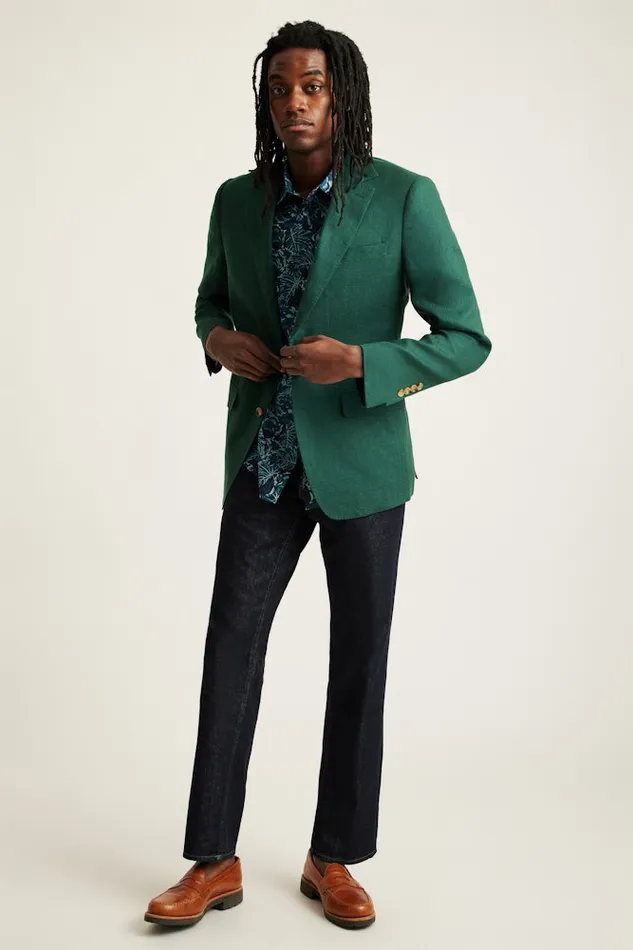 Men Bonobos Blazers and Sport Coats Jetsetter Italian Linen Blazer Mineral Green Men Bonobos Blazers and Sport Coats Jetsetter Italian Linen Blazer Mineral Green