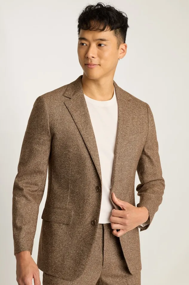 Men Bonobos Blazers and Sport Coats Jetsetter Stretch Italian Wool Suit Jacket Khaki Donegal Men Bonobos Blazers and Sport Coats Jetsetter Stretch Italian Wool Suit Jacket Khaki Donegal