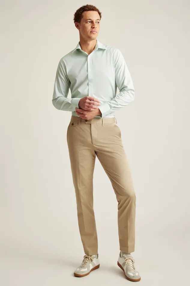 Men Bonobos Business Casual Shirts Easy WrinkleResistant Bonobos Weekday Warrior Dress Shirt Green Micro Geo