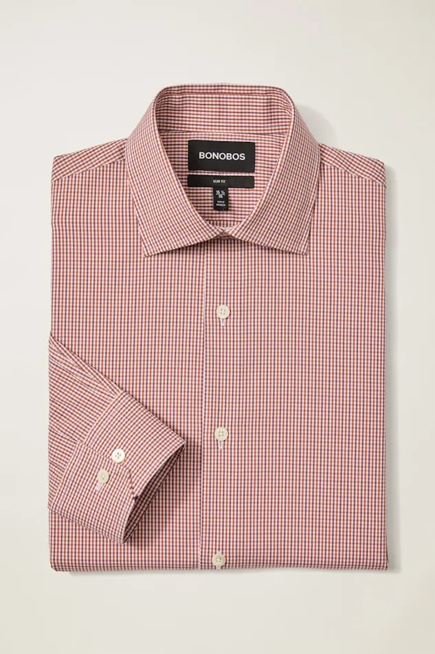 Men Bonobos Business Casual Shirts Sophisticated and Comfy Bonobos Jetsetter Stretch Dress Shirt Rust Tattersal Men Bonobos Business Casual Shirts Sophisticated and Comfy Bonobos Jetsetter Stretch Dress Shirt Rust Tattersal