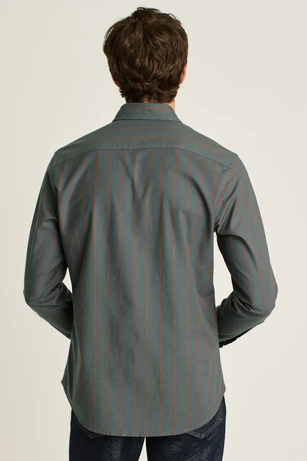 Men Bonobos Casual Shirts Everyday Oxford Shirt Classic Oxford Button Down Green Rust Stripe Men Bonobos Casual Shirts Everyday Oxford Shirt Classic Oxford Button Down Green Rust Stripe