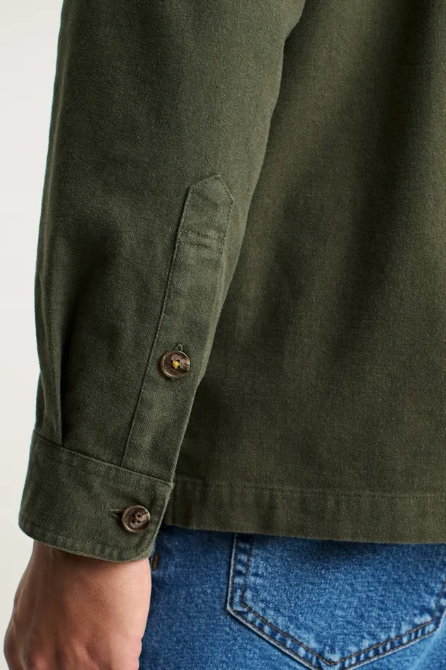 Men Bonobos Casual Shirts Moleskin Overshirt Heather Olive Green Men Bonobos Casual Shirts Moleskin Overshirt Heather Olive Green