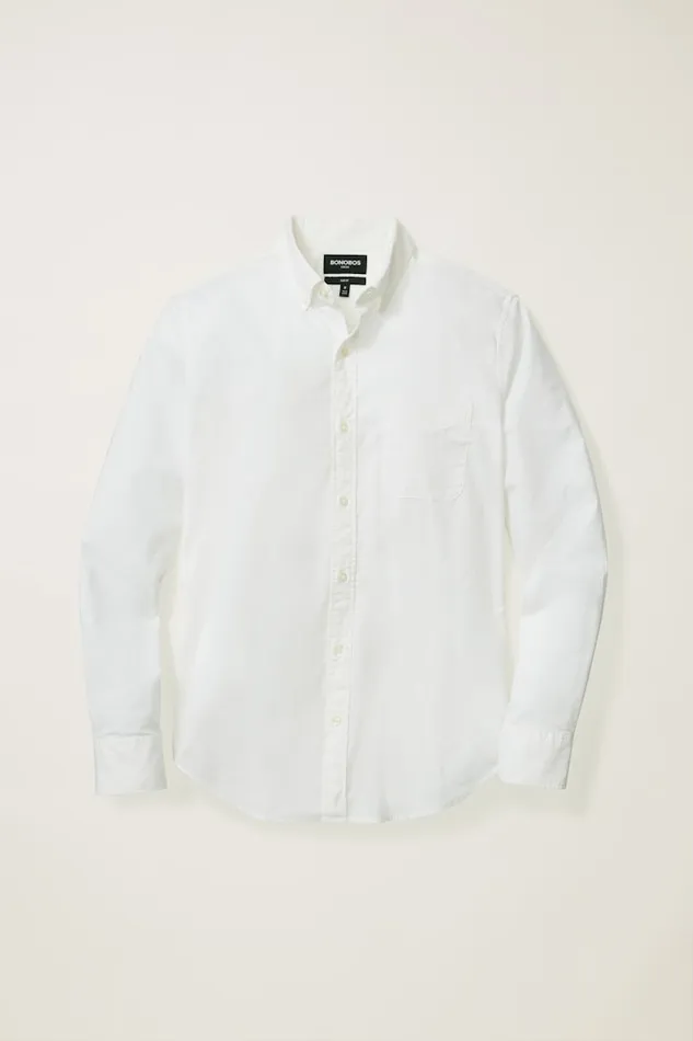 Men Bonobos Casual Shirts Stretch Everyday Shirt Bonobos Cotton Button Down Shirt White End On End Men Bonobos Casual Shirts Stretch Everyday Shirt Bonobos Cotton Button Down Shirt White End On End