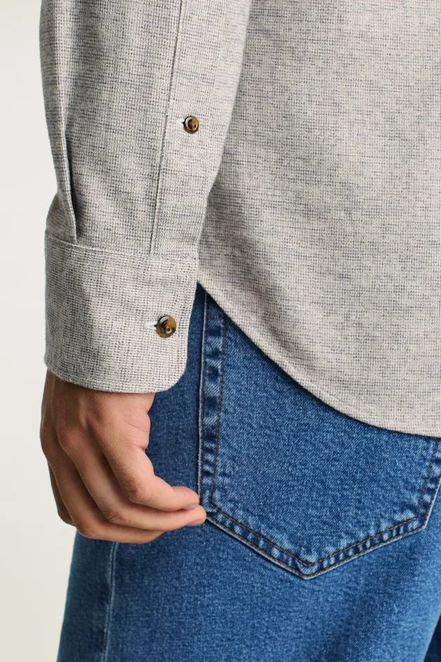 Men Bonobos Casual Shirts Stretch Lightweight Flannel Shirt Grey Dobby Houndstooth Men Bonobos Casual Shirts Stretch Lightweight Flannel Shirt Grey Dobby Houndstooth