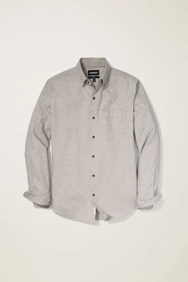 Men Bonobos Casual Shirts Stretch Lightweight Flannel Shirt Grey Dobby Houndstooth Men Bonobos Casual Shirts Stretch Lightweight Flannel Shirt Grey Dobby Houndstooth