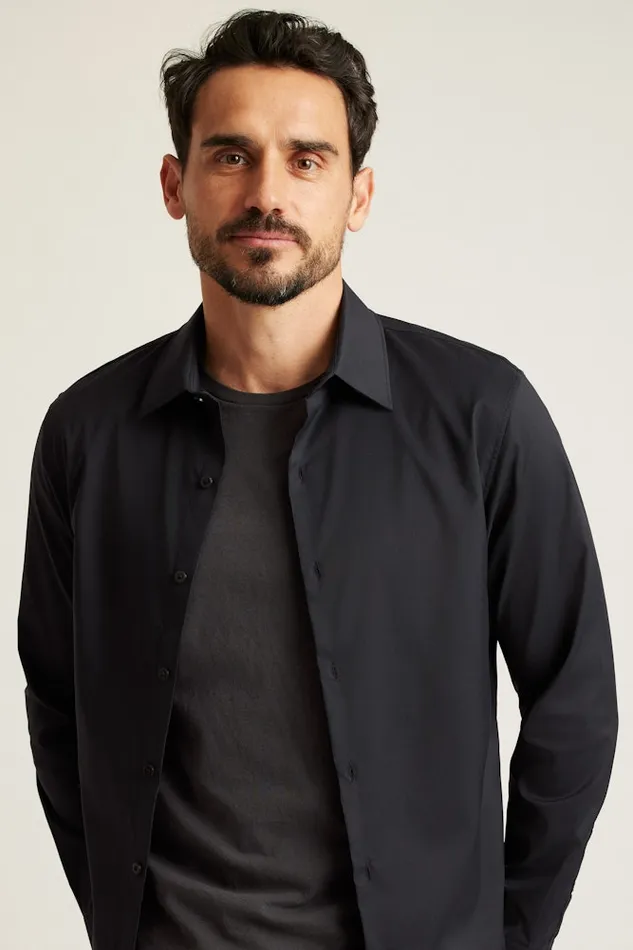 Men Bonobos Casual Shirts Tech Button Down Shirt Jet Black Men Bonobos Casual Shirts Tech Button Down Shirt Jet Black
