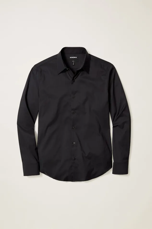 Men Bonobos Casual Shirts Tech Button Down Shirt Jet Black Men Bonobos Casual Shirts Tech Button Down Shirt Jet Black