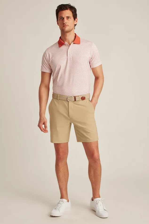 Men Bonobos Casual Shorts Breathable and Versatile Bonobos Performance Link Golf Shorts Oak Khaki