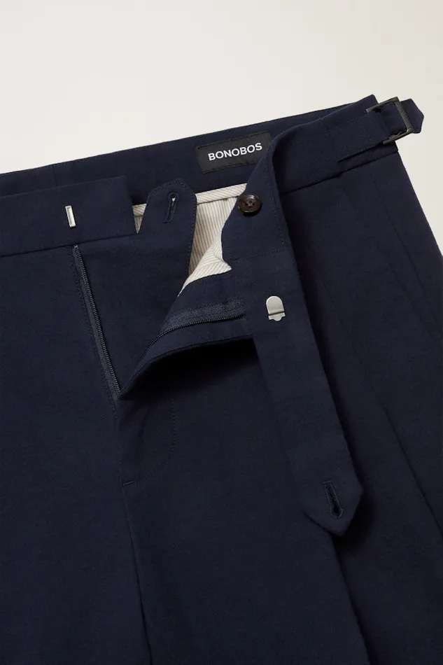 Men Bonobos Chinos Pleated Stretch Chinos Yarn Dye Navy Men Bonobos Chinos Pleated Stretch Chinos Yarn Dye Navy