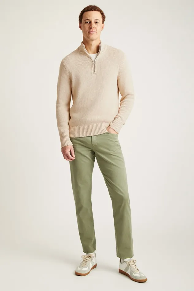 Men Bonobos Jeans Italian Brushed 5Pocket Pants Moss Green