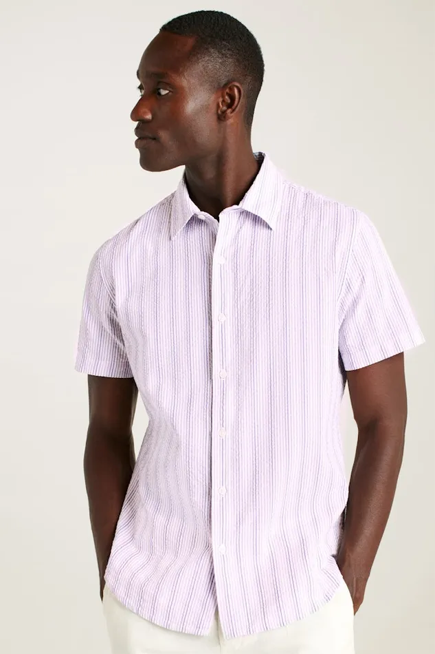 Men Bonobos Short Sleeve Shirts Button Up Your Style With Bonobos039 Riviera Short Sleeve Shirt Lavender Stripe Men Bonobos Short Sleeve Shirts Button Up Your Style With Bonobos039 Riviera Short Sleeve Shirt Lavender Stripe