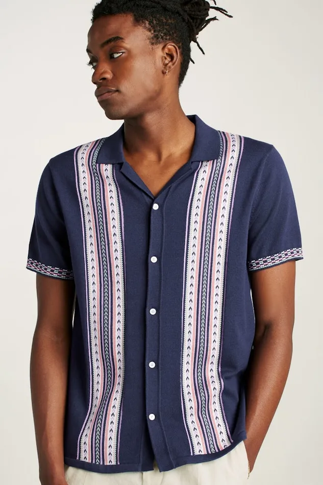 Men Bonobos Sweater Polos Hudson Cabana Sweater Polo Navy Cotton Bowling Stripe Men Bonobos Sweater Polos Hudson Cabana Sweater Polo Navy Cotton Bowling Stripe