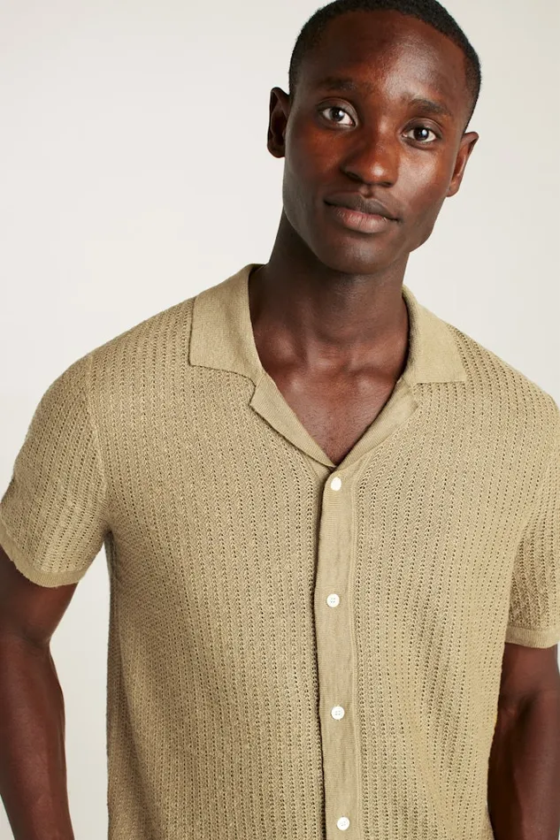 Men Bonobos Sweater Polos Hudson Cabana Sweater Polo Tan Italian Linen Men Bonobos Sweater Polos Hudson Cabana Sweater Polo Tan Italian Linen