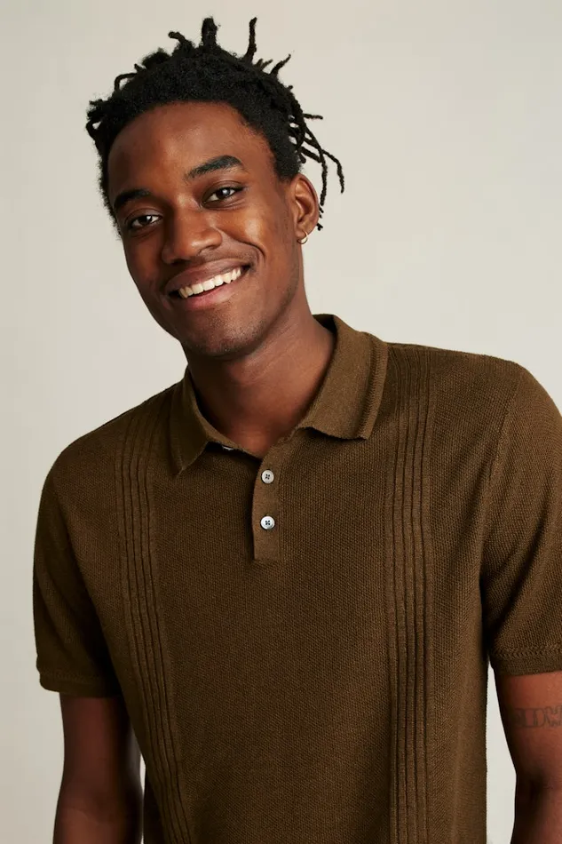 Men Bonobos Sweater Polos Hudson Italian Sweater Polo Coffee Linen Men Bonobos Sweater Polos Hudson Italian Sweater Polo Coffee Linen
