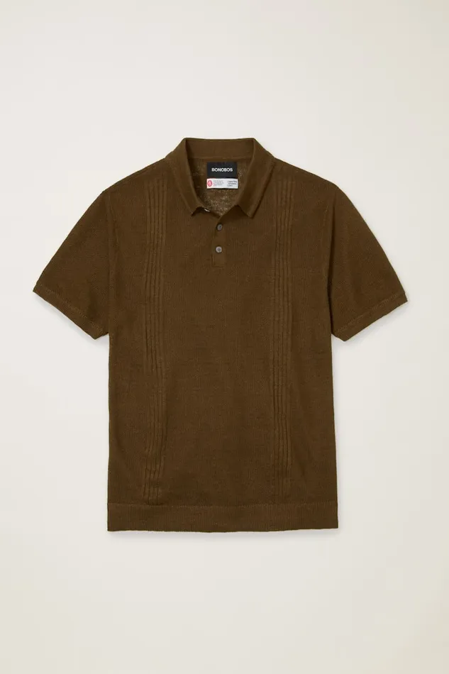 Men Bonobos Sweater Polos Hudson Italian Sweater Polo Coffee Linen Men Bonobos Sweater Polos Hudson Italian Sweater Polo Coffee Linen