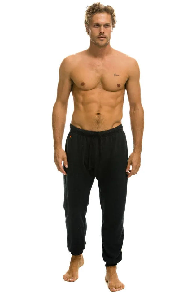 Men Bottoms Aviator Nation 5 STRIPE SWEATPANTS 8211 CHARCOAL GREY Men Bottoms Aviator Nation 5 STRIPE SWEATPANTS 8211 CHARCOAL GREY