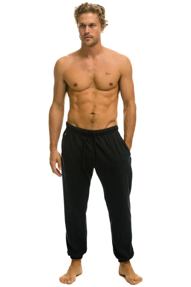 Men Bottoms Aviator Nation 5 STRIPE SWEATPANTS 8211 CHARCOAL GREY Men Bottoms Aviator Nation 5 STRIPE SWEATPANTS 8211 CHARCOAL GREY