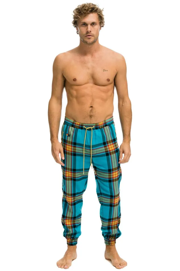 Men Bottoms Aviator Nation MEN039S PLAID LODGE PANT 8211 JACKSON PLAID