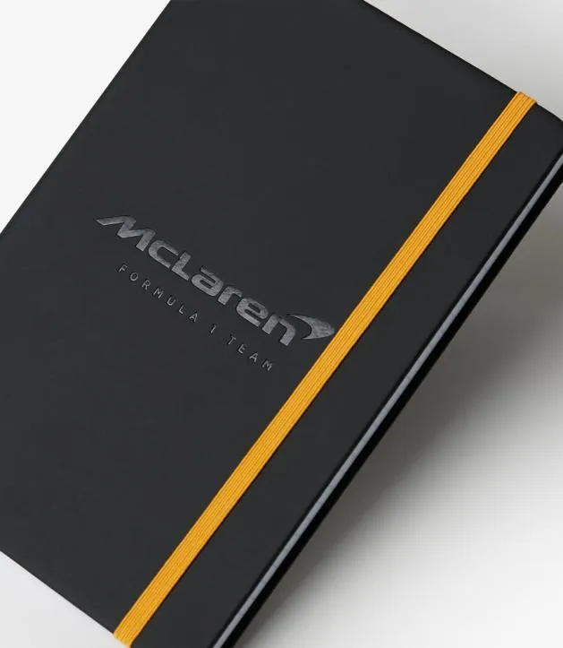 Men Castore Accessories McLaren Luxury Debossed Journal 8211 Black