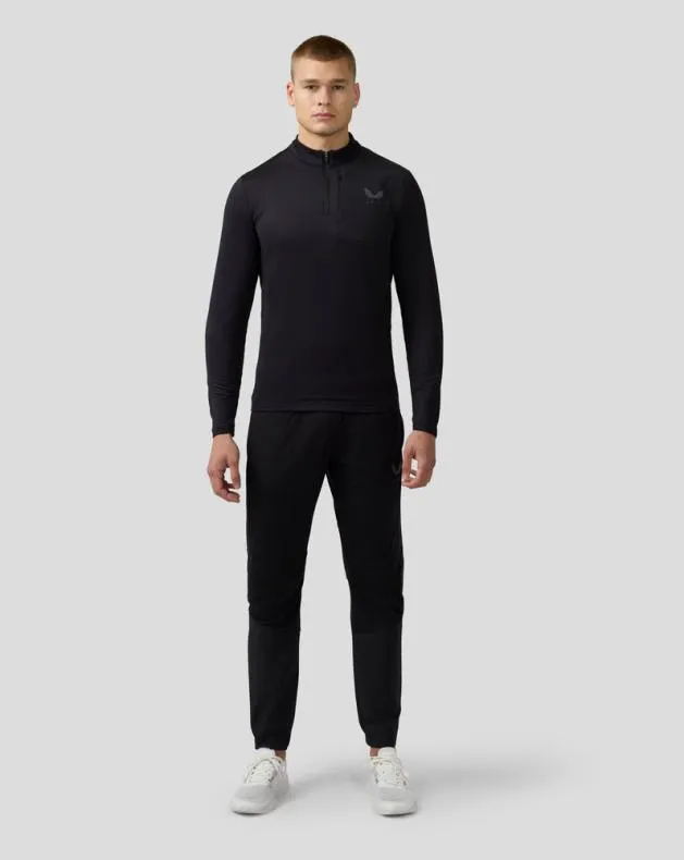 Men Castore Bottoms Flow Hybrid Joggers 8211 Black