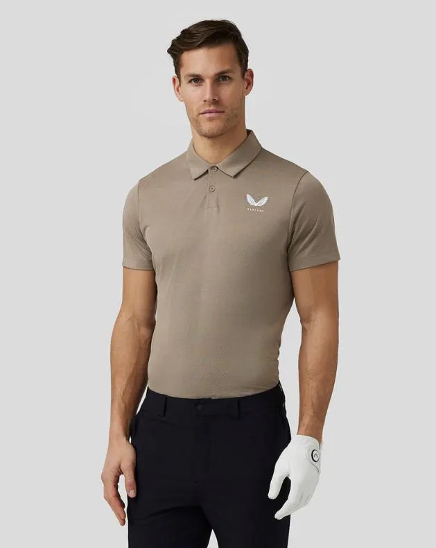 Men Castore Polos Golf Engineered Knit Polo 8211 Clay