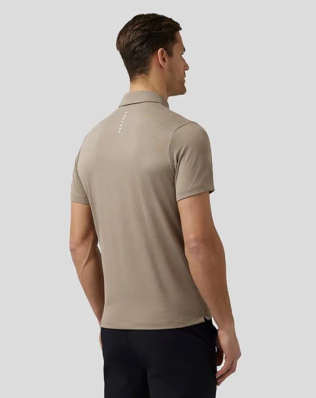 Men Castore Polos Golf Engineered Knit Polo 8211 Clay