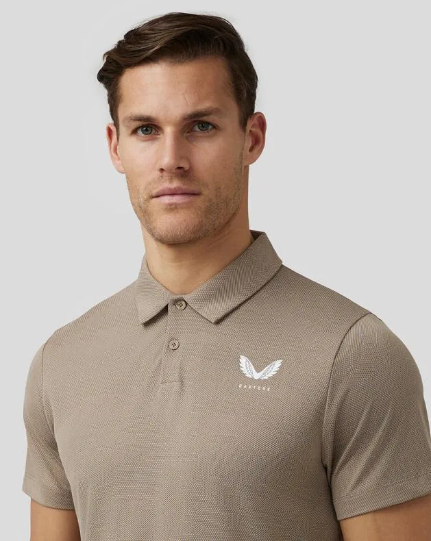 Men Castore Polos Golf Engineered Knit Polo 8211 Clay
