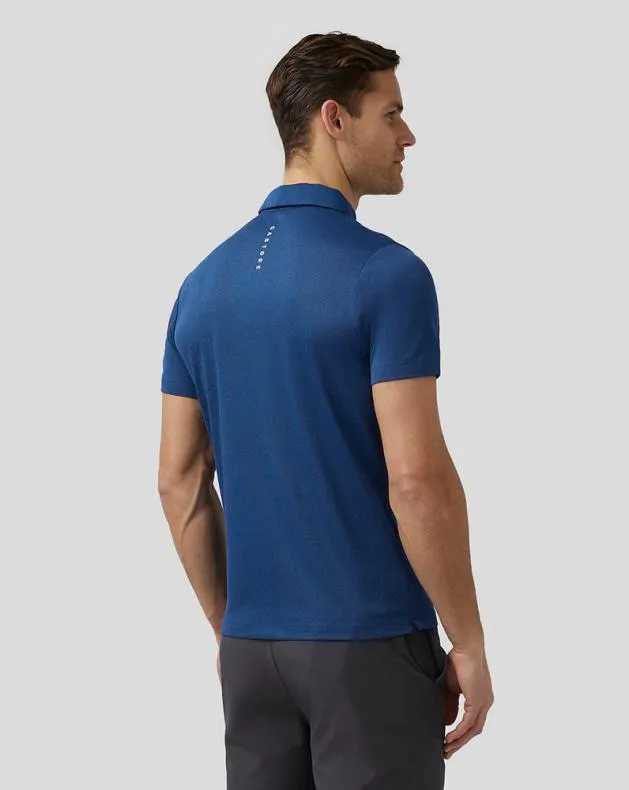 Men Castore Polos Golf Engineered Knit Polo 8211 Navy