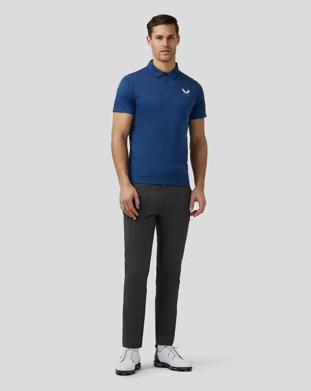 Men Castore Polos Golf Engineered Knit Polo 8211 Navy