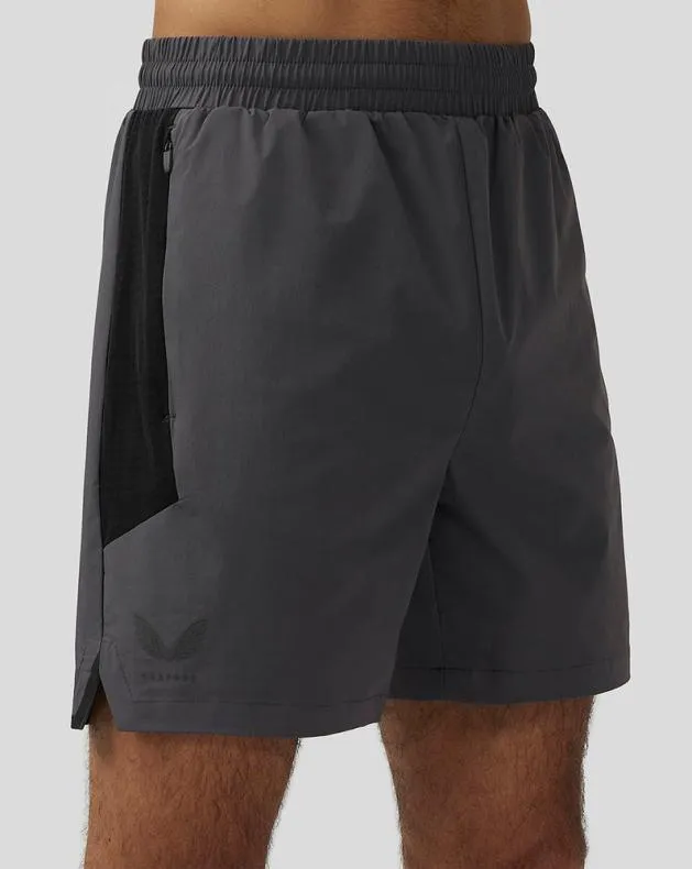 Men Castore Shorts Apex 6 Woven Shorts 8211 Gunmetal