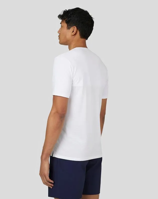 Men Castore Tops Active Short Sleeve Performance TShirt 8211 White