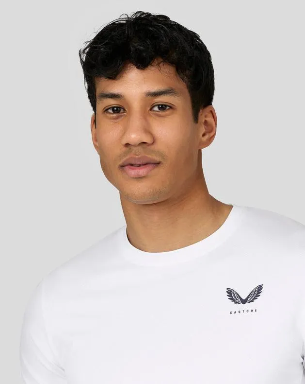 Men Castore Tops Active Short Sleeve Performance TShirt 8211 White
