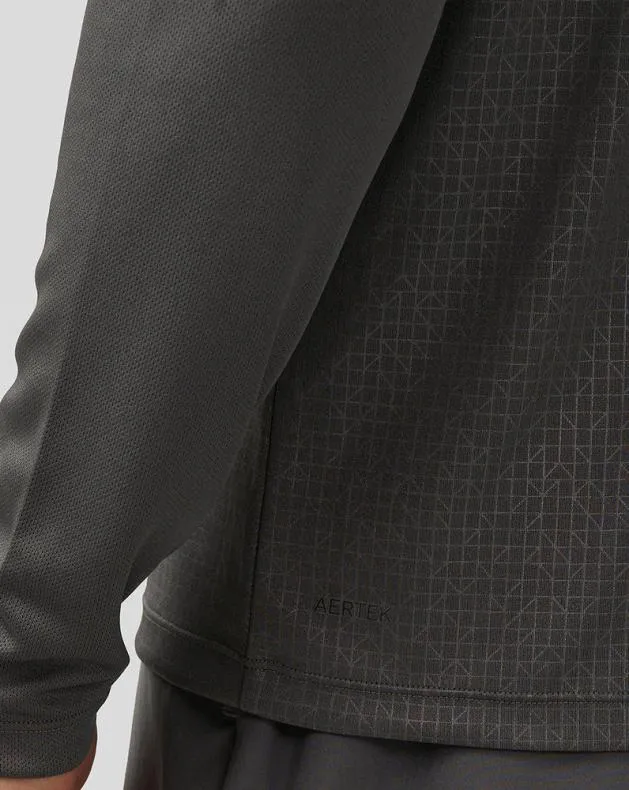 Men Castore Tops Adapt Embossed Quarter Zip Top 8211 Grey