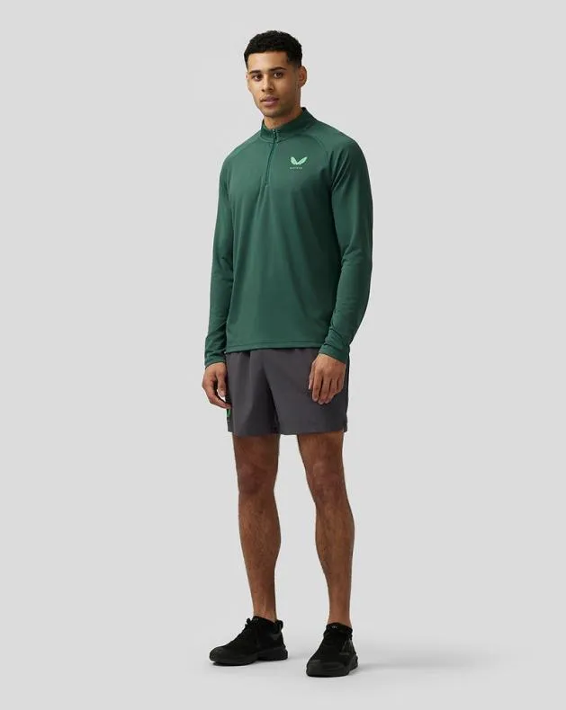 Men Castore Tops Adapt Quarter Zip Top 8211 Green