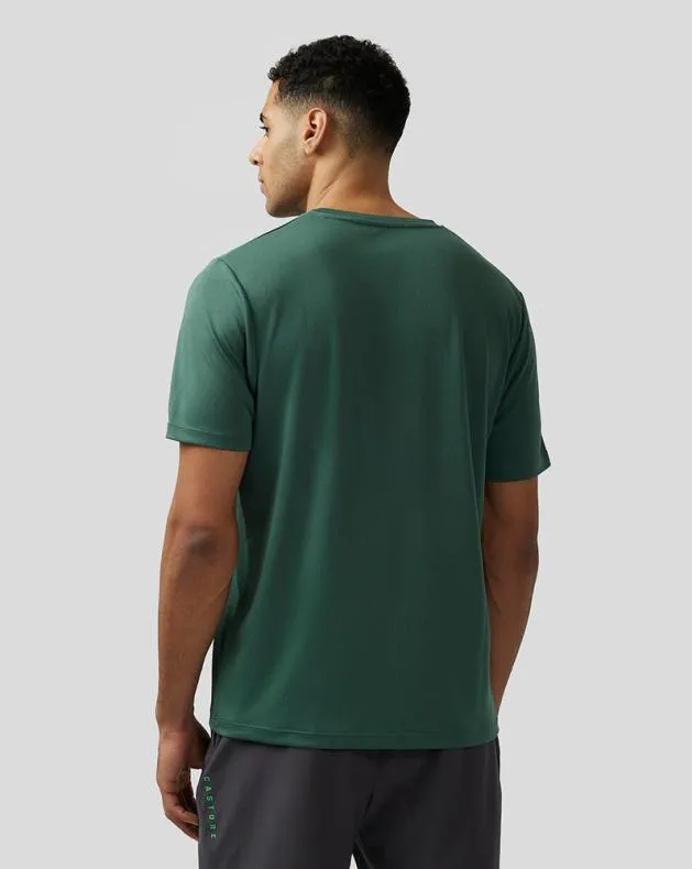 Men Castore Tops Adapt Short Sleeve Graphic T Shirt 8211 Green