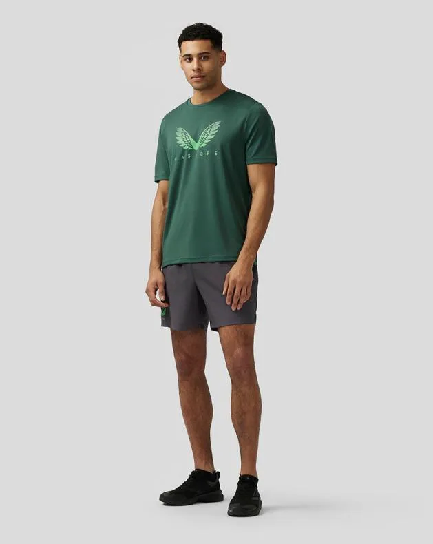 Men Castore Tops Adapt Short Sleeve Graphic T Shirt 8211 Green