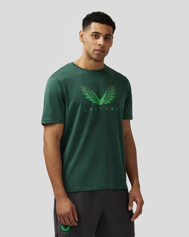 Men Castore Tops Adapt Short Sleeve Graphic T Shirt 8211 Green