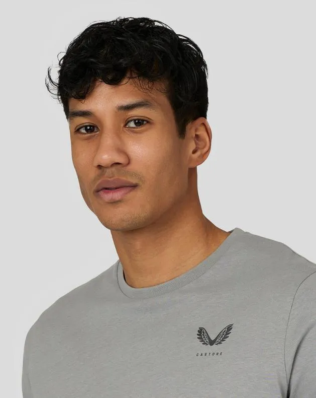Men Castore Tops Flex Short Sleeve Woven TShirt 8211 Steel