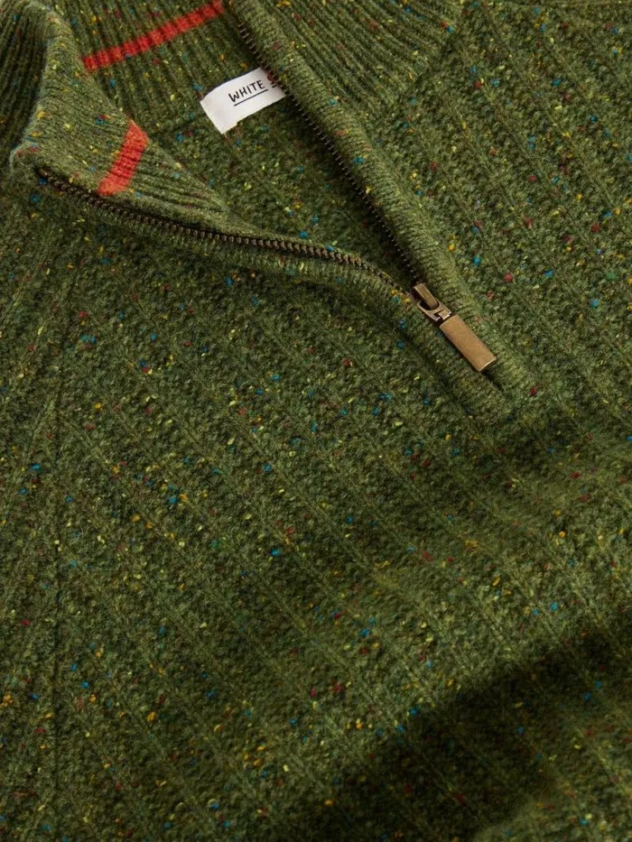 Men Chunky Funnel Neck Wool Jumper Green Multi White Stuff Knitwear Men Chunky Funnel Neck Wool Jumper Green Multi White Stuff Knitwear