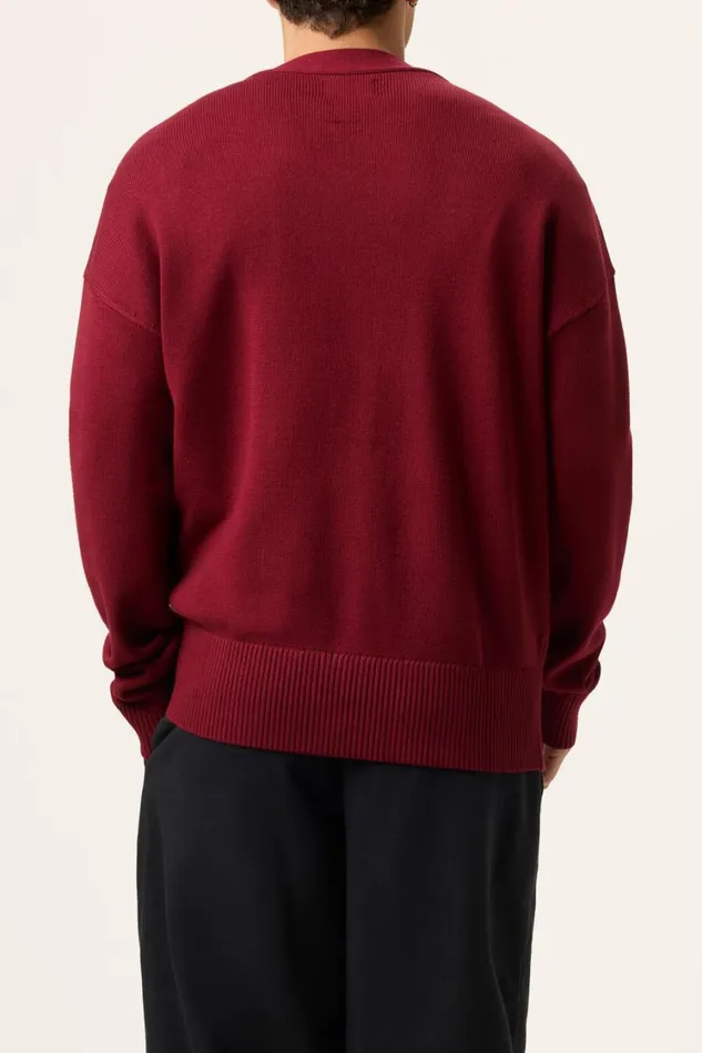 Men Coats and Jackets Fila Baseline Cardigan 600 Syrah Men Coats and Jackets Fila Baseline Cardigan 600 Syrah