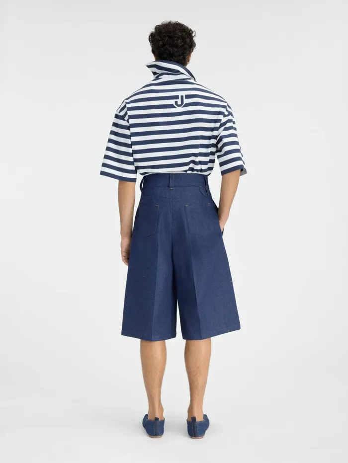 Men Denim JACQUEMUS The DeNmes Ravello Denim Shorts Navy Men Denim JACQUEMUS The DeNmes Ravello Denim Shorts Navy