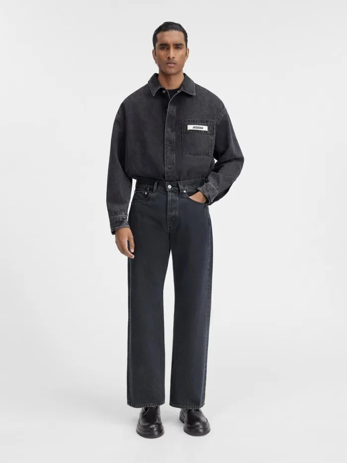 Men Denim JACQUEMUS The Straight DeNmes Denim Pants Black