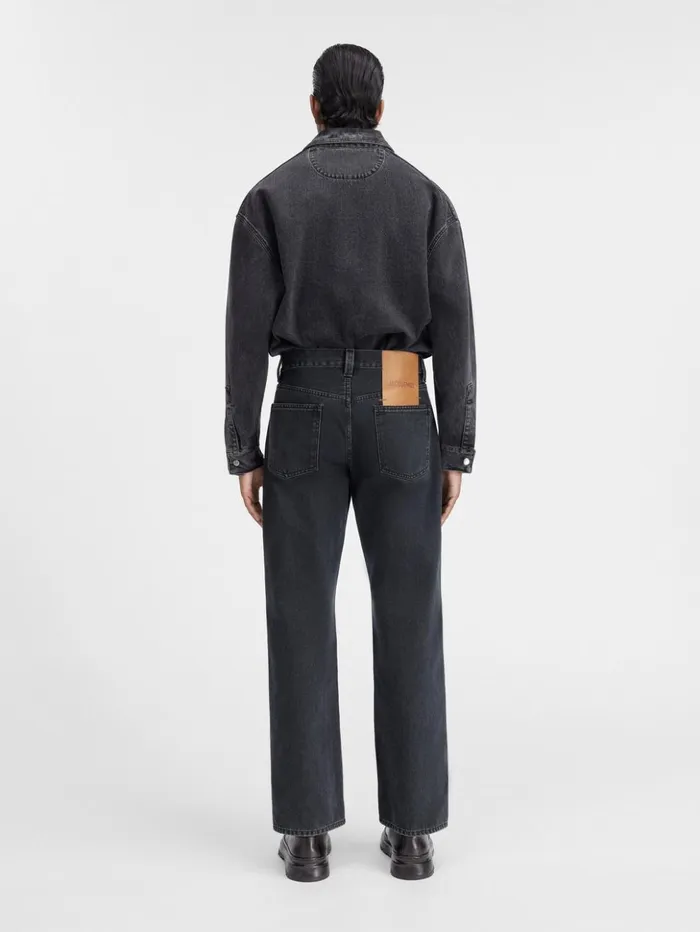 Men Denim JACQUEMUS The Straight DeNmes Denim Pants Black Men Denim JACQUEMUS The Straight DeNmes Denim Pants Black
