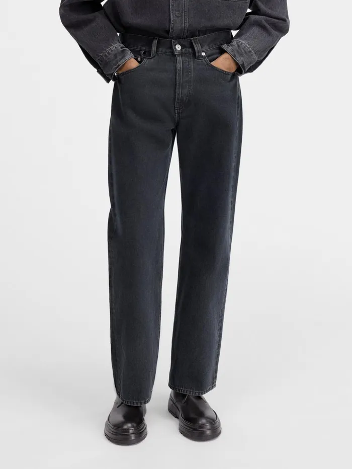 Men Denim JACQUEMUS The Straight DeNmes Denim Pants Black Men Denim JACQUEMUS The Straight DeNmes Denim Pants Black